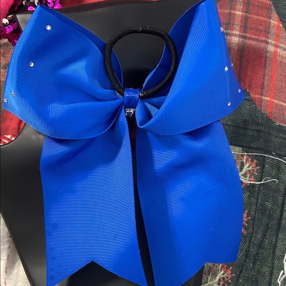 Blue Rhinestone Bow Hair Accessory - Picture 4 of 4